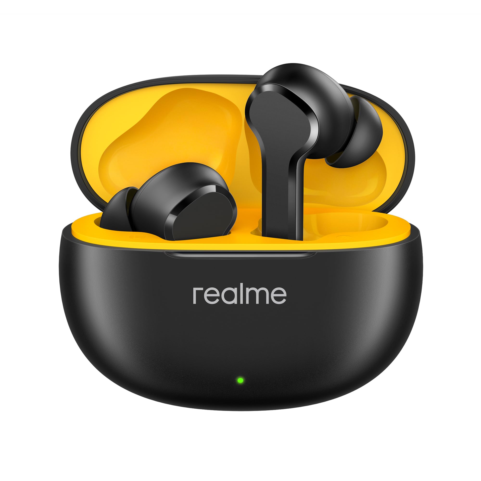 realme Buds T200 Lite Bluetooth in Ear Earbuds,4 Mic, AI ENC for Calls,48 Hours Total Playback with Fast Charging and Low Latency Gaming TWS,Google Fast Pair, with mic (Volt Black)