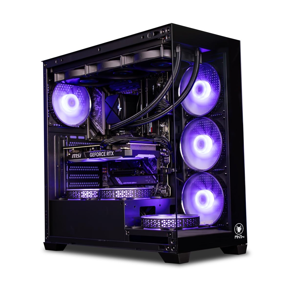 Ant PC Gaming Pc Argentine RZ9700X Ryzen 7 9700X|B840 Chipset WiFi+Bluetooth|32GB DDR5 RAM 5200Mhz| RTX 5070 12GB|1TB Nvme M.2 SSD Gen4|240MM AIO|Mid Tower RGB Cabinet|Windows 11 Home Trial