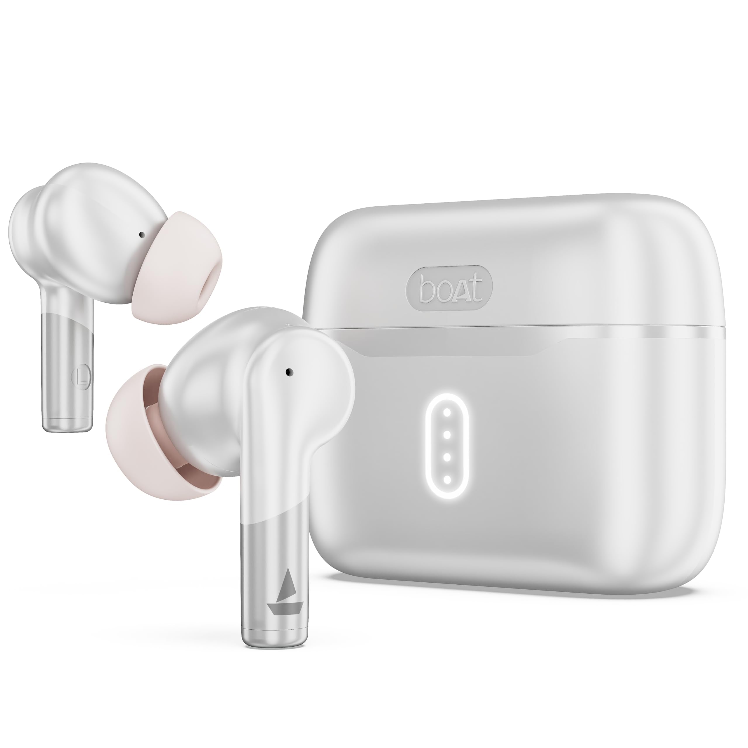 boAt Airdopes 141/8, Low Latency, ENx Tech, 42HRS Battery, Fast Charge, IWP, IPX4, v5.1 Bluetooth Earbuds, TWS Ear Buds Wireless Earphones with mic (Bold Black)