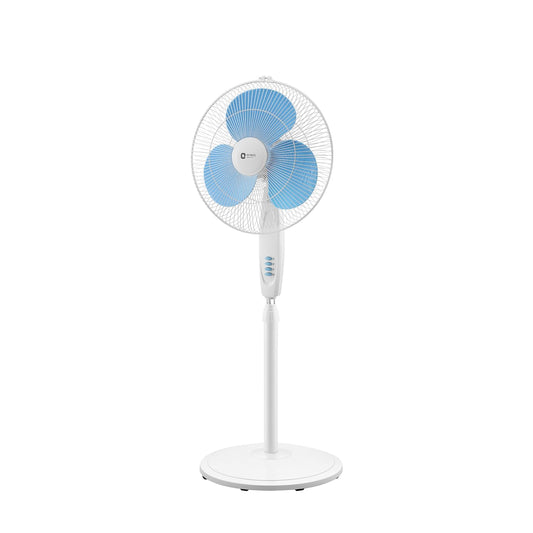 Orient Electric Stand-82 400 MM Oscillating Pedestal Fans | Stand Fan with Tilt Mechanism | High Air Delivery | Aesthetic Design with Telescopic Arrangement | 2 Year Warranty by Orient, Sky Blue