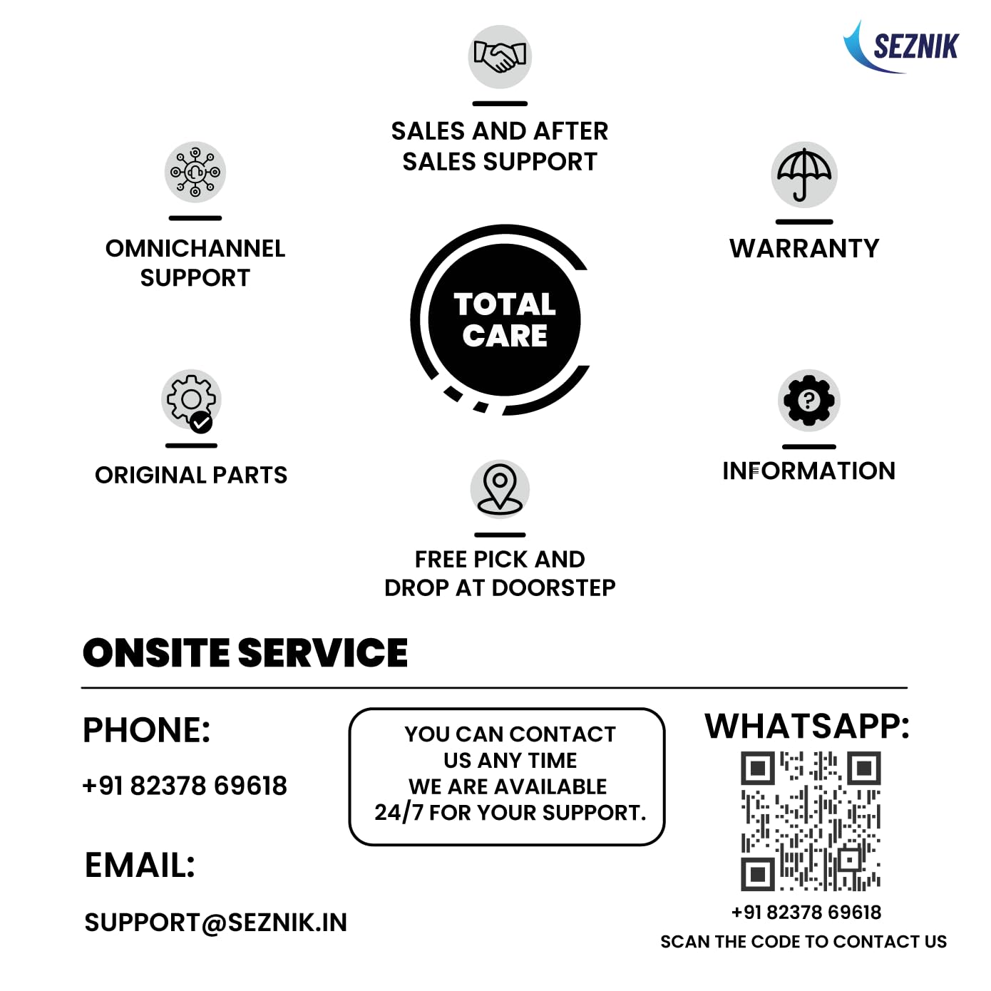 SEZNIK Vacuum Cleaner for Home Use Wet and Dry | Turbo Sweep 3-in-1 Handheld Vacuum Cleaners | Corded, 600W, 20kpa Suction | 200ml Water Tank | Vacuum & Mopping (SZ-V07)