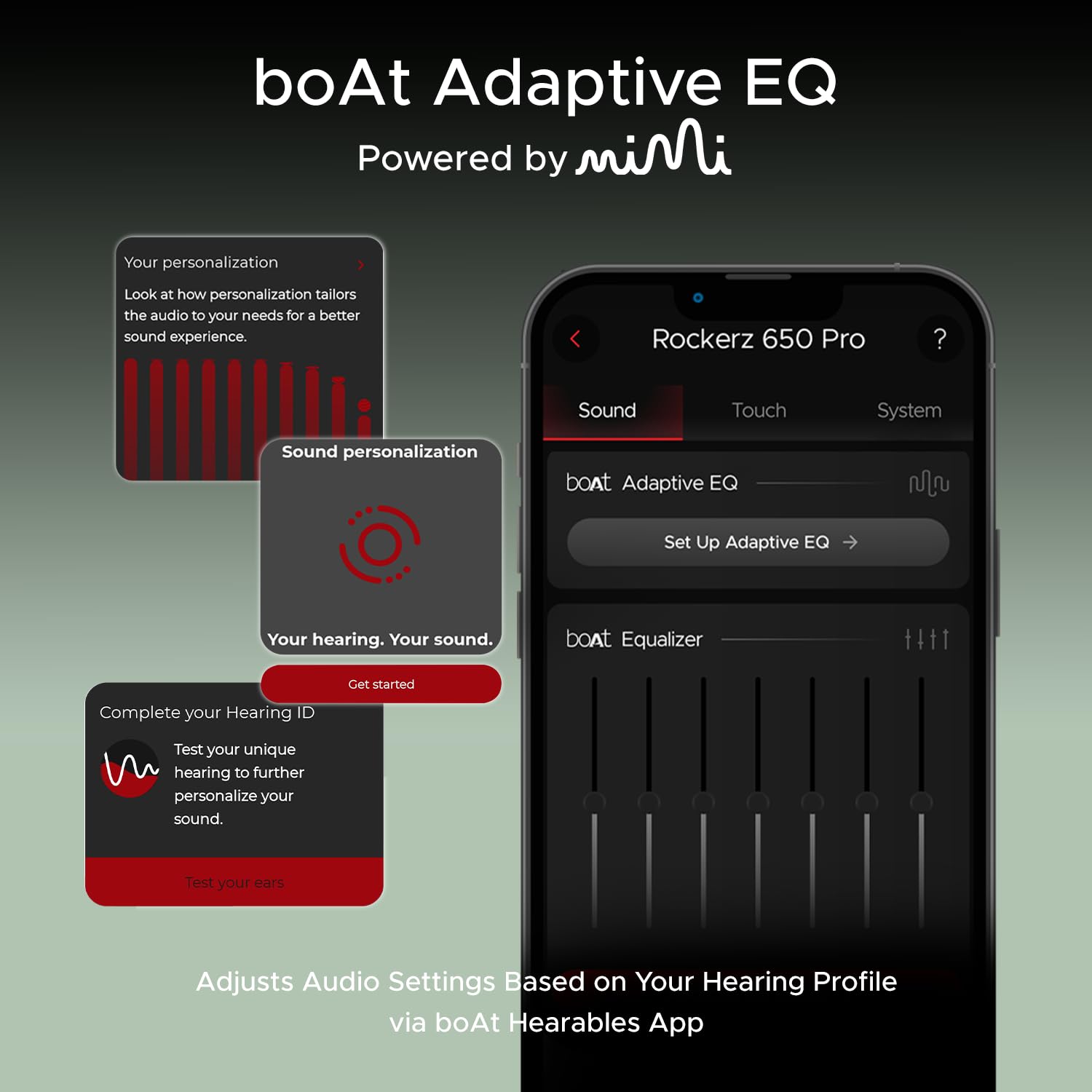 boAt Rockerz 650 Pro (2025 Launch),Touch/Swipe Controls,Dolby Audio,80Hrs Battery,2Mics Enx,Fast Charge,App Support,Dual Pair,Bluetooth Over Ear Headphones,Wireless Headphone with Mic (Sage Green)