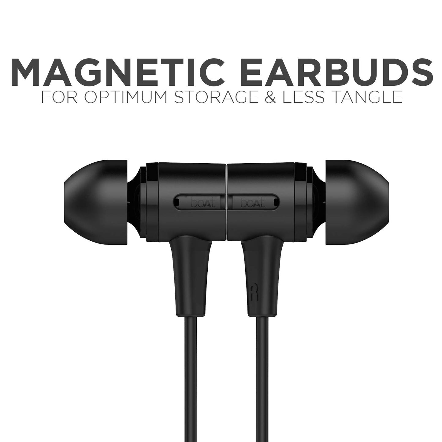 boAt Bassheads 102 in Ear Wired Earphones with Mic(Charcoal Black)