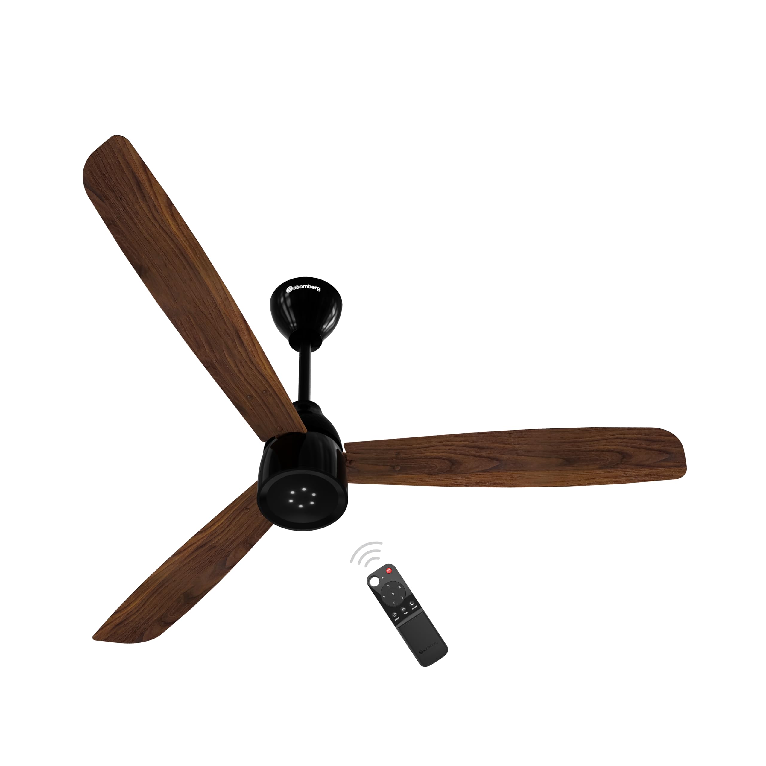 atomberg Renesa Enzel 1200mm BLDC Ceiling Fan with Remote Control | 5 star Rated Energy Efficient Fan | High Air Delivery with LED Indicators| 3 Year Warranty (Honey Maplewood)-Newly Launched in 2025