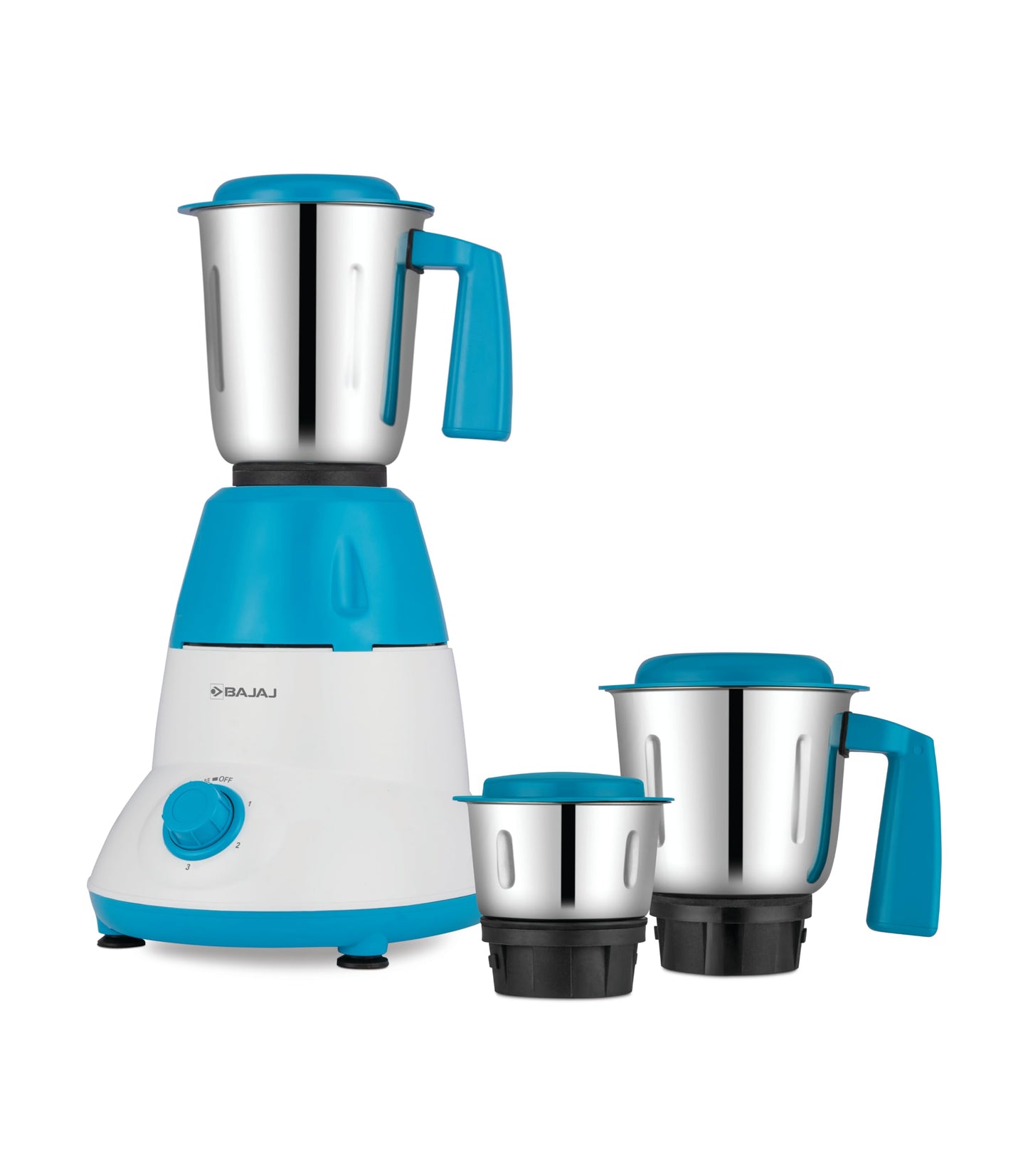 Bajaj Rex Ninja Series 4 Jar 500W Mixer Grinder | DuraCut Blades | 2-In-1 Function Blade In Dry Jar | 2 Yrs Warranty 【Black/Grey】