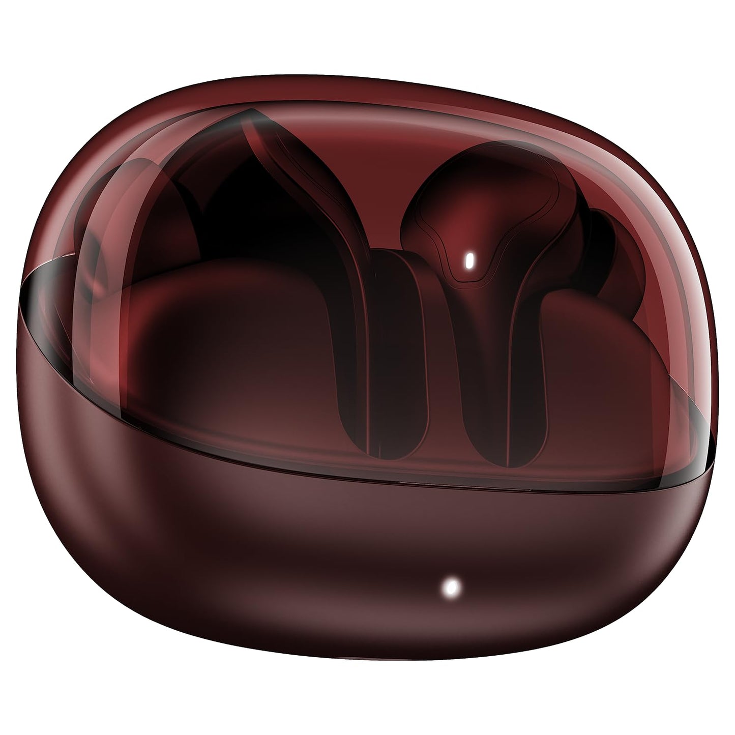 boAt Airdopes Plus 311 (2025 Launch), Glass Design, Dual Mics ENx, Fast Charge, 50 Hrs Battery, Low Latency, IPX4, Bluetooth Earbuds, TWS Ear Buds Wireless Earphones with mic (Crimson Red)