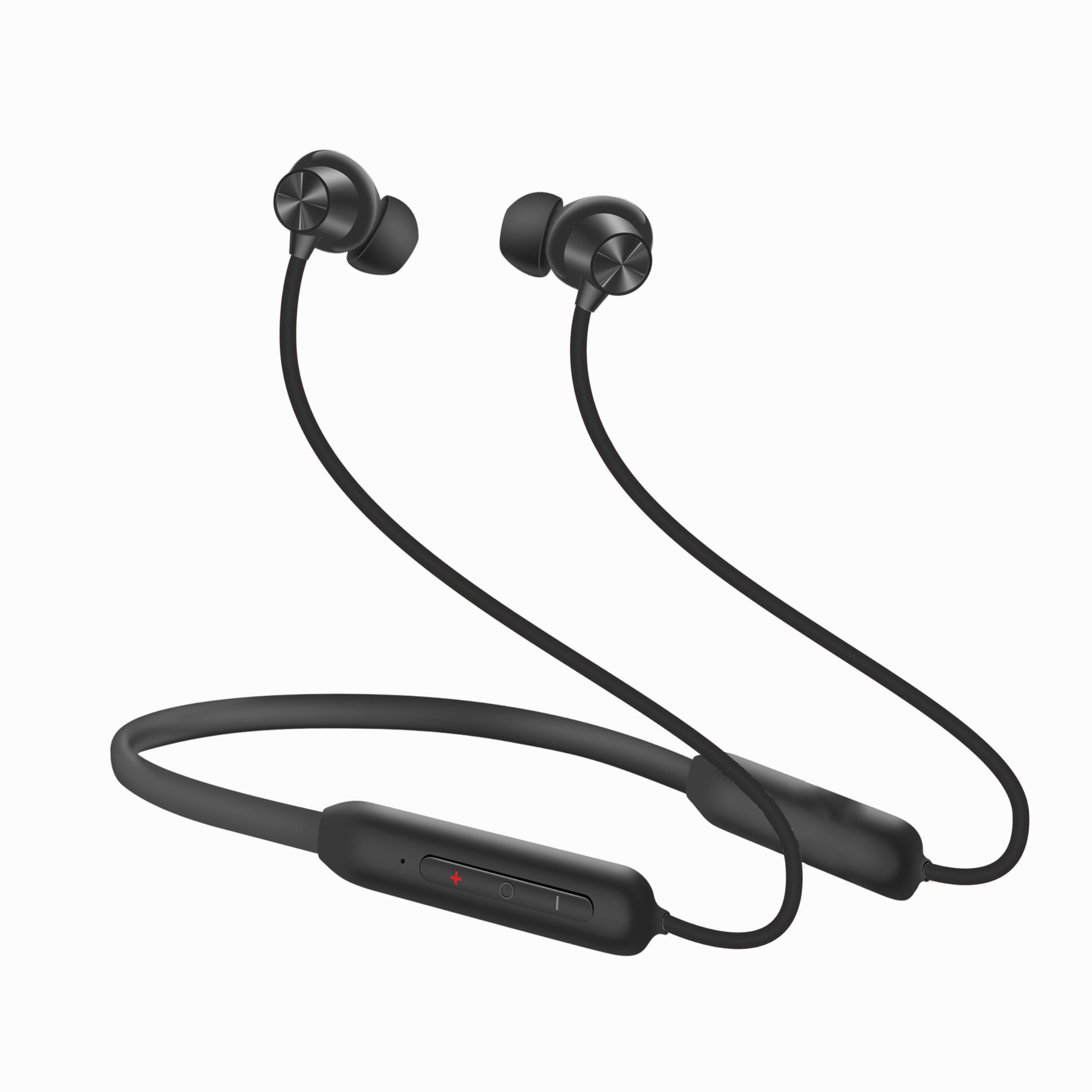 SIGNATIZE Neckband Bluetooth Headphones with 55 Hours Playtime with 10mm Drivers, Rich Music Experience, BT 5.3v, Type C Fast Charging, Neckband Earphones & IPX4 Water Resistant (Purple)
