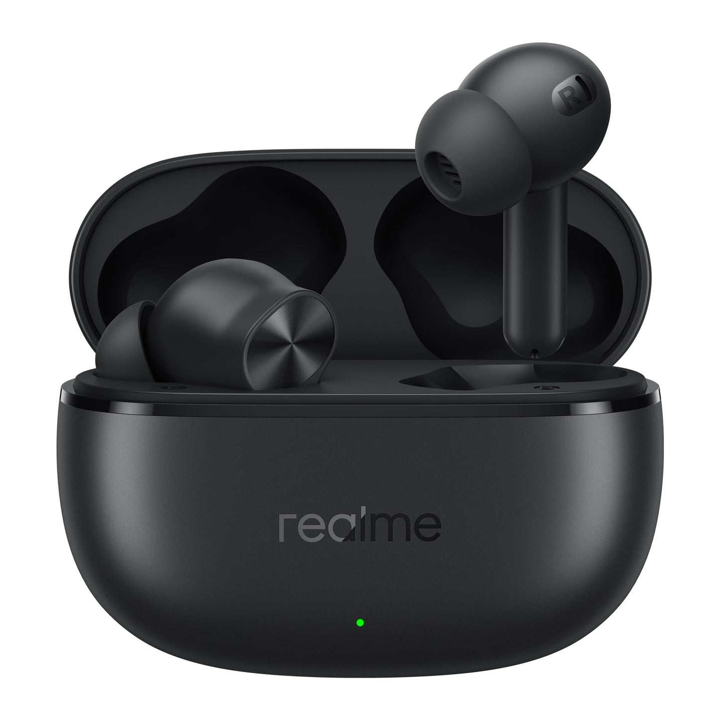 realme Buds T200 Lite Bluetooth in Ear Earbuds,4 Mic, AI ENC for Calls,48 Hours Total Playback with Fast Charging and Low Latency Gaming TWS,Google Fast Pair, with mic (Volt Black)