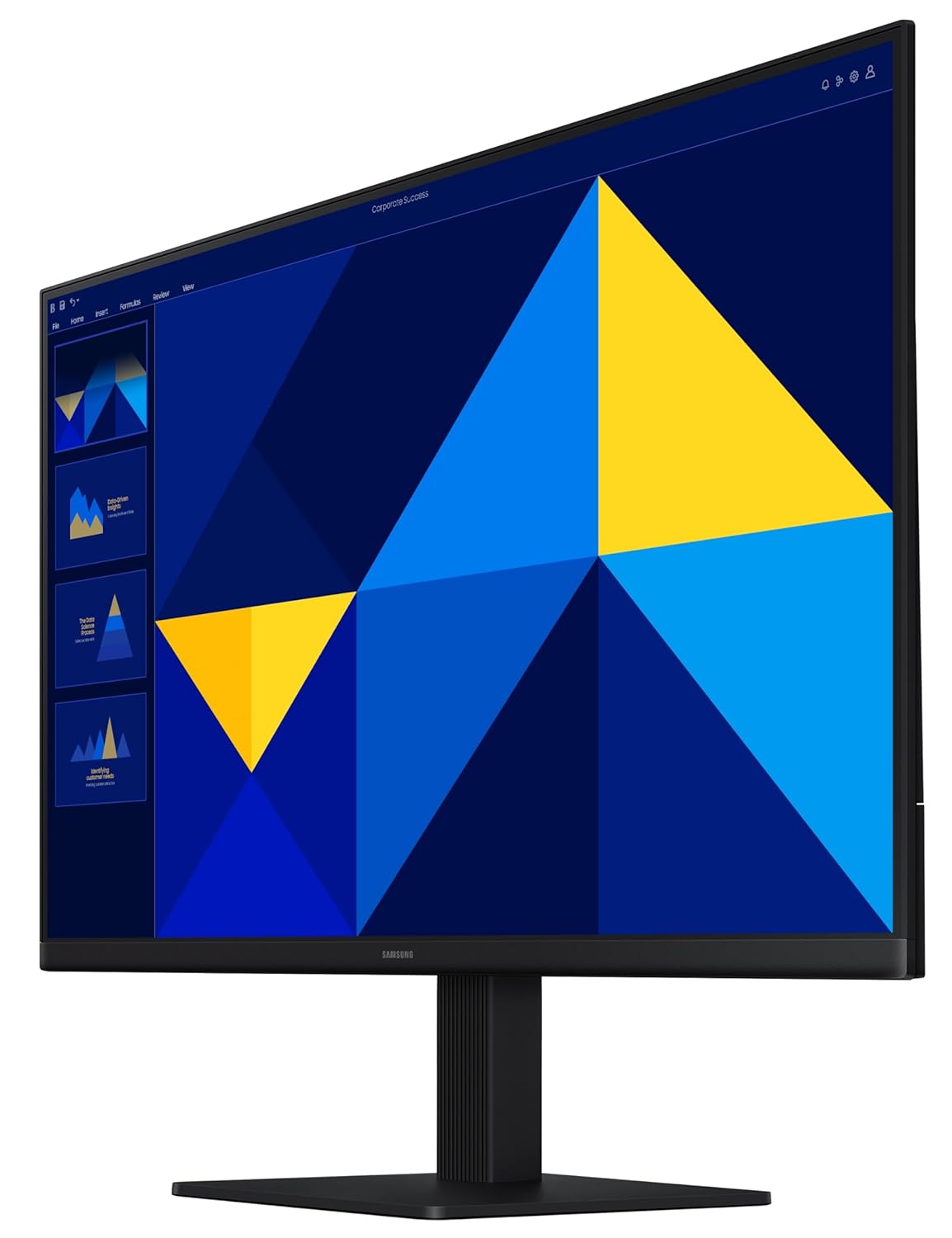 Samsung 24" (60.5 cm) S3 Flat Monitor|Super Slim Borderless Design|IPS Panel|FHD 1920 x 1080|100 Hz|5 ms|Ports-HDMI,VGA|Game Mode|Eye Saver Mode||Wall Mountable|LS24D300GAWXXL|Black