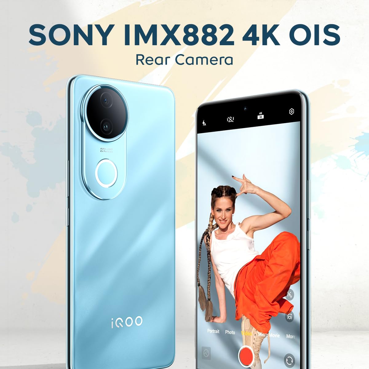 iQOO Z10R 5G (Aquamarine, 12GB RAM, 256GB Storage) | 32MP 4K Selfie Camera | Quad-Curved AMOLED Display | Dimensity 7400 Processor with 750K+ AnTuTu Score