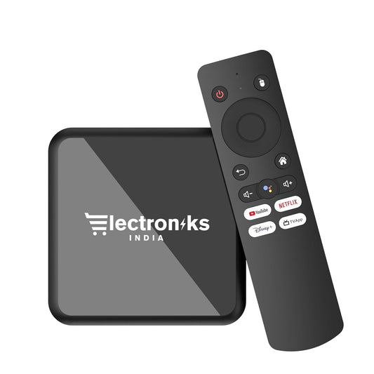 ElectroniksIndia X9 Turbo Android Mini PC: 4K UHD, 4GB RAM, 64GB Storage, WiFi 6 & BT 5.0, Android 12