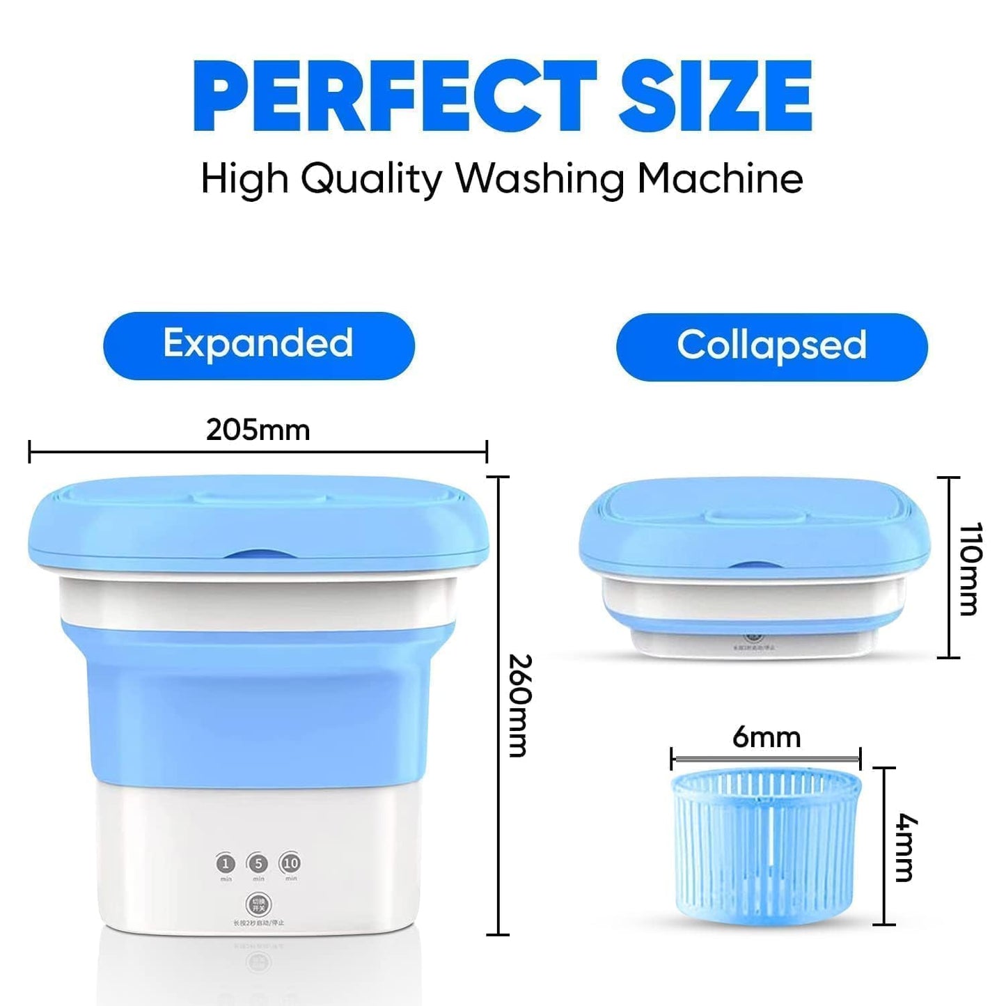 Welko Semi Automatic Folding 2kg Top Loading Mini Washing Machine with Cloth Dryer Deep Cleaning for Underwear Washing Machine Clothes Washer Home