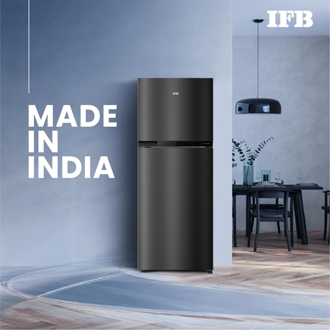 IFB 241L 3 Star Tru Convertible 10-in-1 Advanced Inverter Frost Free Double Door Refrigerator (IFBFF-2913DKSET, Metal Black, 360 Degree Cooling, Extraordinary Space)