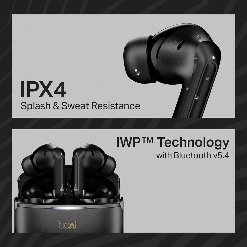 boAt 2025 Launch Airdopes 219, 4Mics ENx Tech, 40 Hrs Battery, Best in Segment for Calling,Free Music Streaming,13mm Drivers, Bluetooth Earbuds, TWS Ear Buds Wireless Earphones with mic (Carbon Black)
