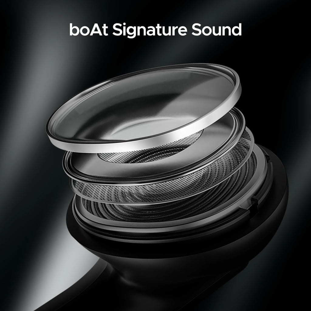 boAt Airdopes 91 Prime, 45HRS Battery, 13mm Drivers, Metallic Finish, Low Latency,ENx Tech, Fast Charge, v5.3 Bluetooth TWS in Ear Earbuds Wireless Earphones with mic (Midnight Black)
