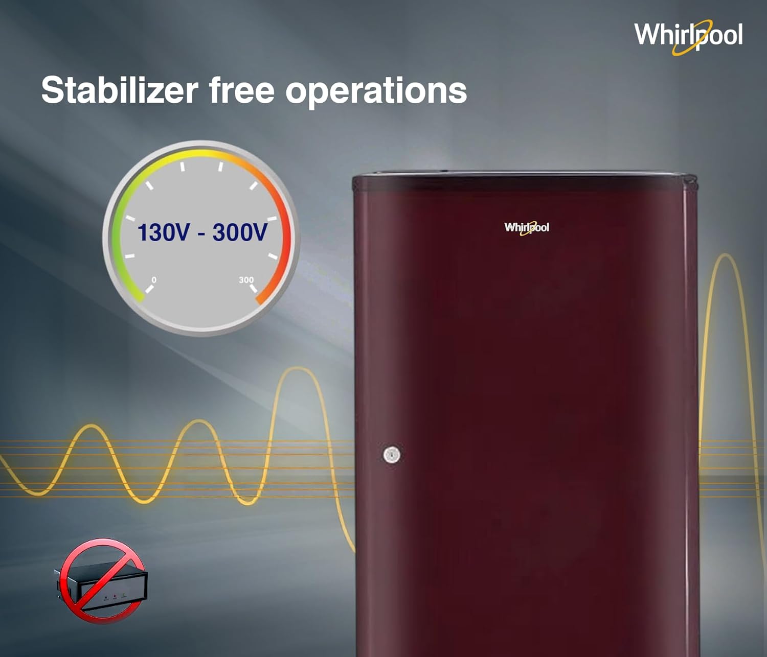 Whirlpool 184 L 2 Star Direct-Cool Single Door Refrigerator (205 WDE CLS 2S SHERRY WINE-Z, Red)