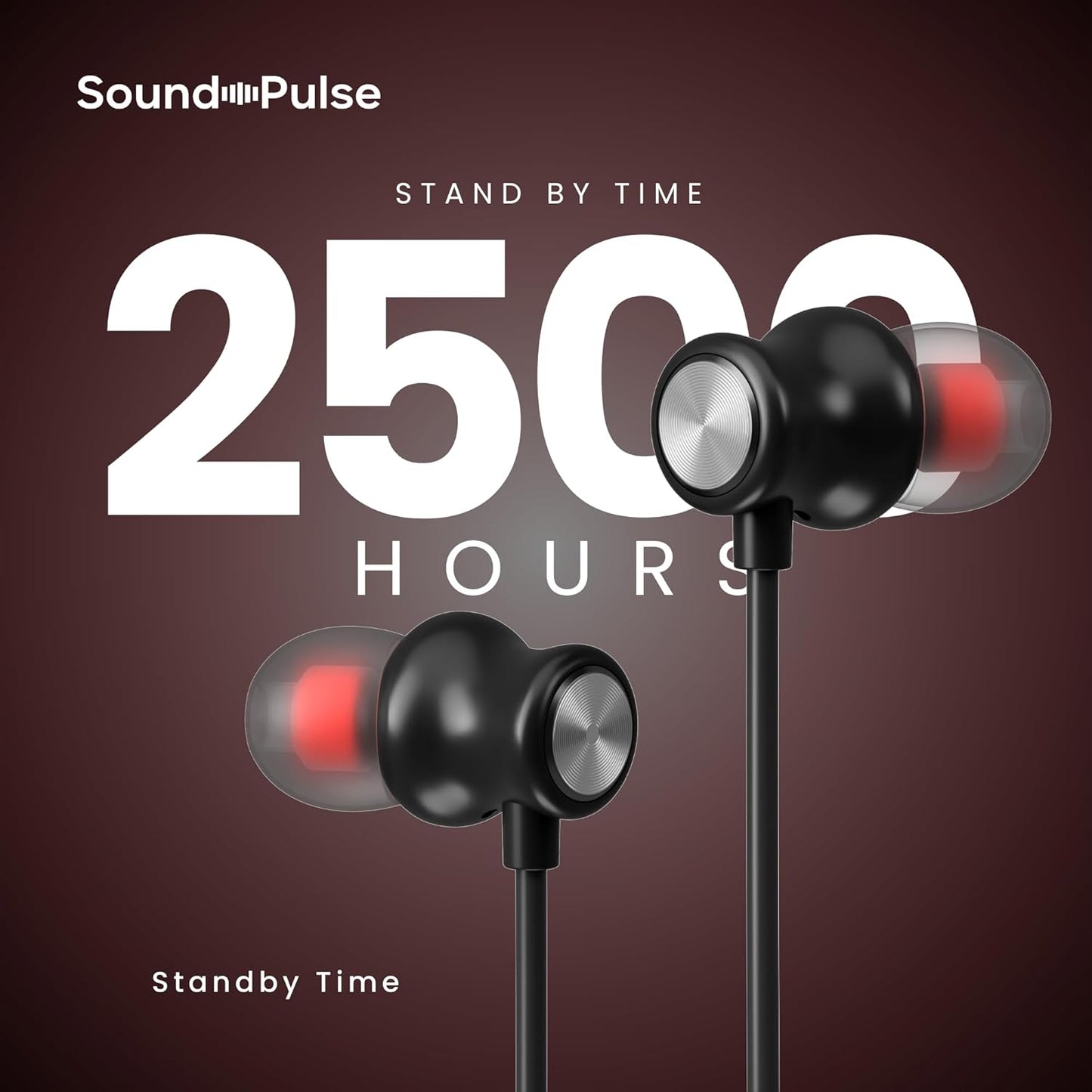 OOGE Tune 15 Wireless Neckband (Black) Bluetooth 5.3, Type-C Fast Charging, 2500h Standby, Magnetic Earbuds, Deep Bass Audio, Lightweight & Comfortable Fit, Sweatproof in-Ear Headphones