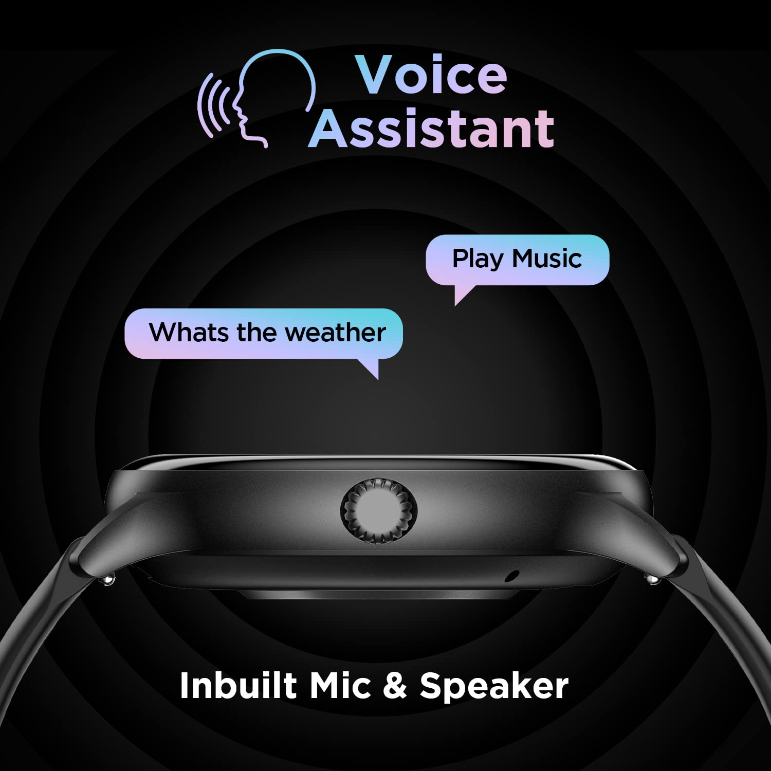 Fire-Boltt Phoenix Smart Watch with Bluetooth Calling 1.38,120+ Sports Modes, 240 * 240 PX High Res with SpO2, Heart Rate Monitoring & IP67 Rating (Black)