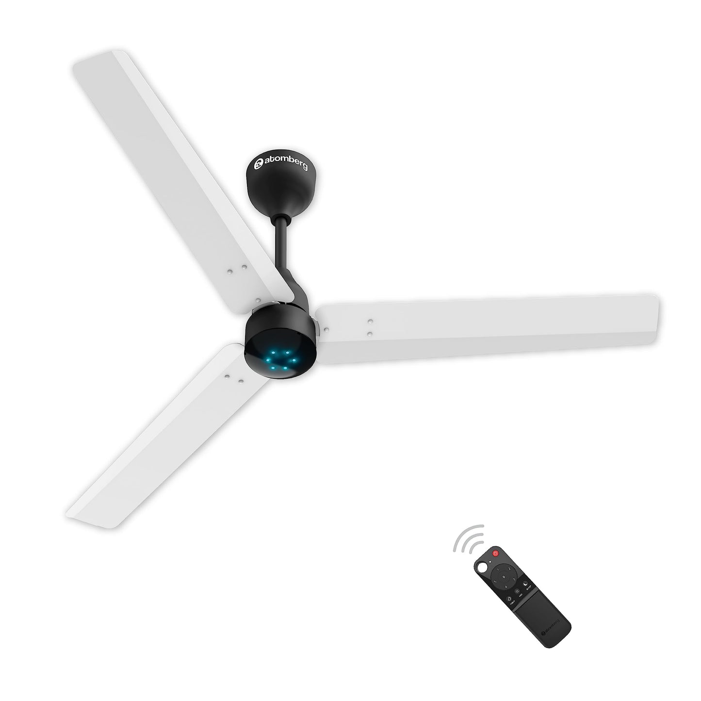atomberg Renesa Enzel 1200mm BLDC Ceiling Fan with Remote Control | 5 star Rated Energy Efficient Fan | High Air Delivery with LED Indicators| 3 Year Warranty (Honey Maplewood)-Newly Launched in 2025