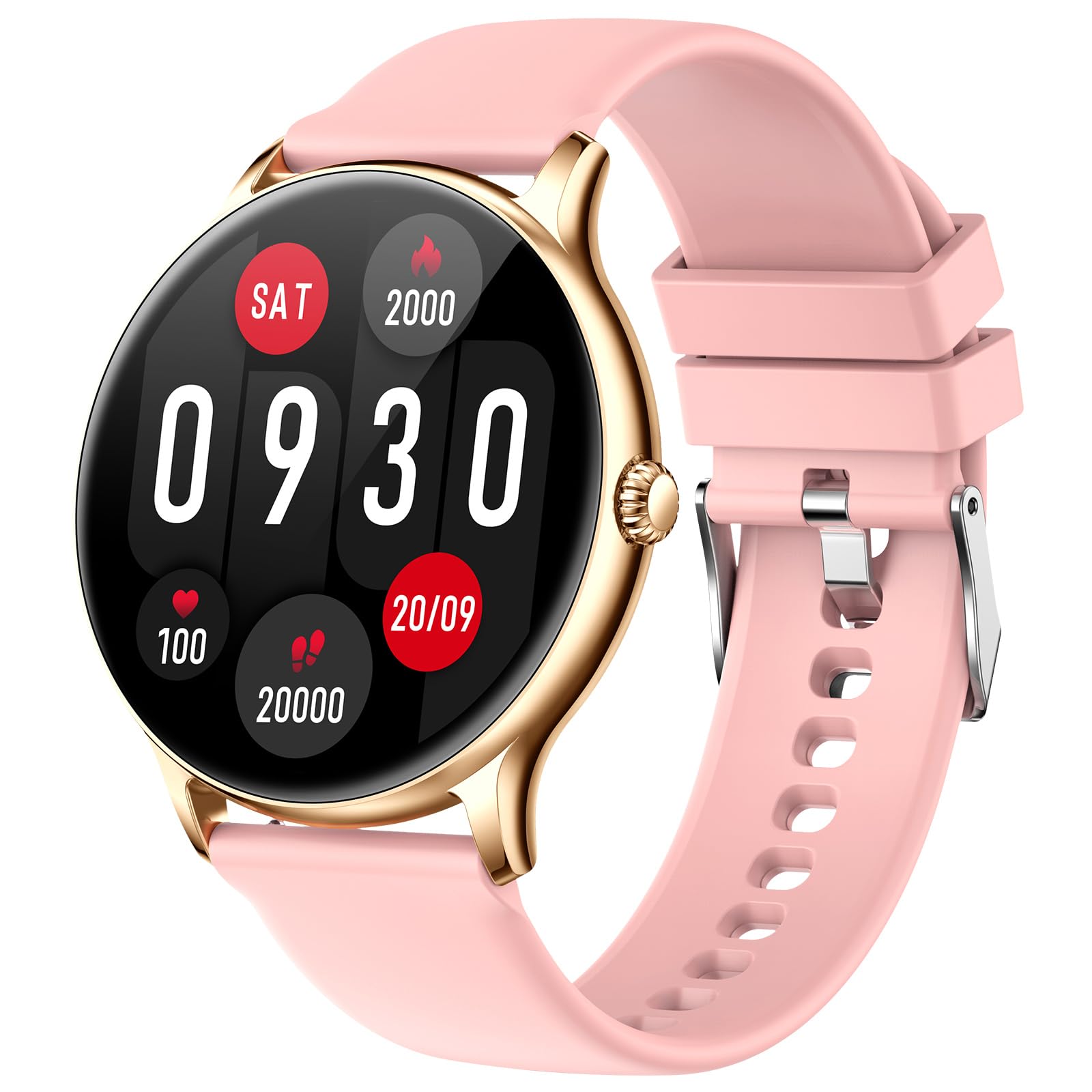 Fire-Boltt Phoenix Smart Watch with Bluetooth Calling 1.38,120+ Sports Modes, 240 * 240 PX High Res with SpO2, Heart Rate Monitoring & IP67 Rating (Black)