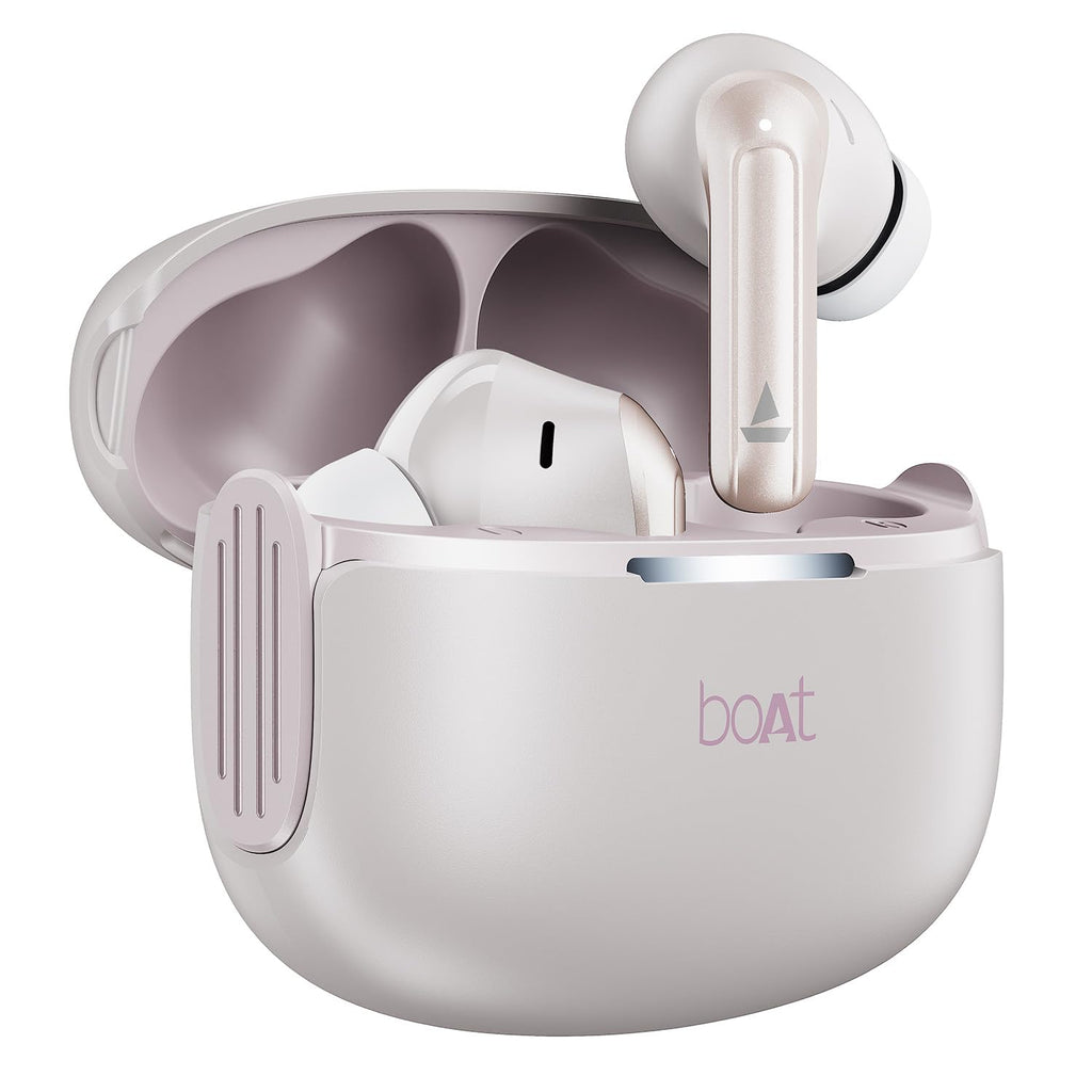 boAt 2025 Launch Airdopes 219, 4Mics ENx Tech, 40 Hrs Battery, Best in Segment for Calling, Free Music Streaming, 13mm Drivers, Bluetooth Earbuds, TWS Ear Buds Wireless Earphones with mic (Ivory Mist)