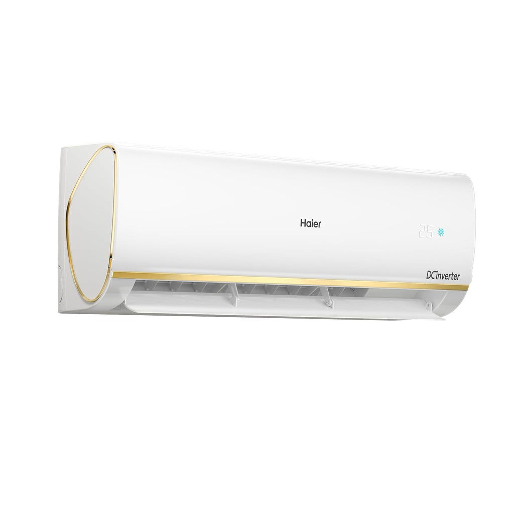 Haier 1 Ton 3 Star Triple Inverter Split AC (3470 Watts, Copper, 4-Way Swing, 7 in 1 Convertible, Frost Self Clean, HD Filter, Cools at 60°C, 20mtrs Air Throw - HSU13K-PYSG3BN-INV,White)