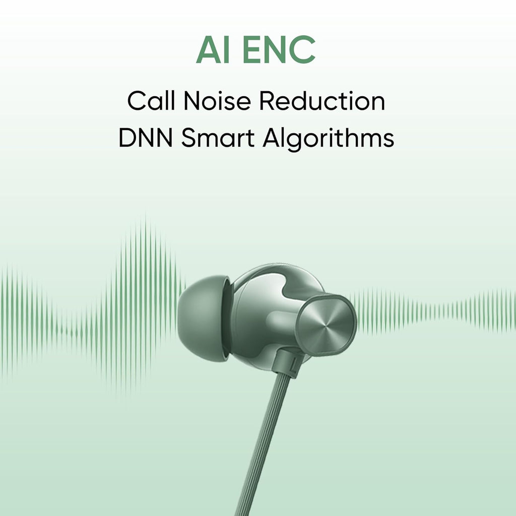 realme Buds Wireless 3 Neo in Ear Bluetooth Neckband with 13.4 Mm Dynamic Bass Boost Driver,Upto 32 Hours Playback,Fast Charge,Ai Enc,45Ms Low Latency,Ip55 Dust&Water Resistannt&Bluetooth V 5.4 Green