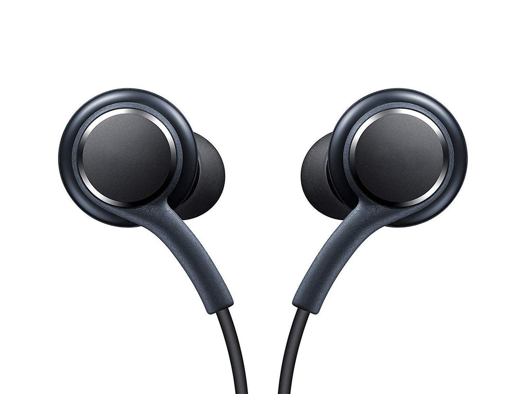 Earphones for Samsung Galaxy A70 / A 70 Earphone Original Like Wired Noise Cancellation In-Ear Headphones Stereo Deep Bass Head Hands-free Headset Earbud With Built in-line Mic, Call Answer/End Button, Music 3.5mm Aux Audio Jack (AK15, Black)