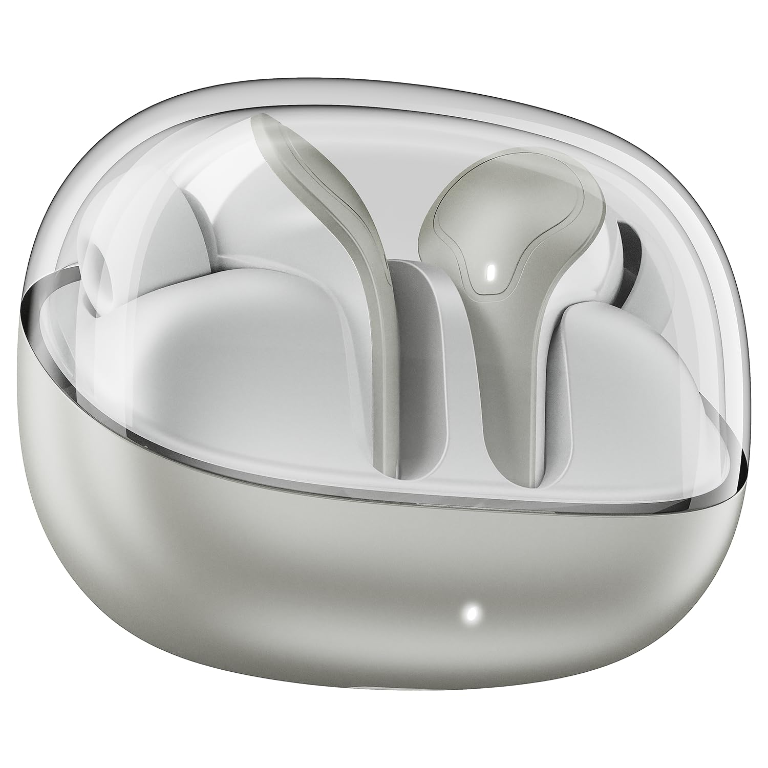 boAt Airdopes Plus 311 (2025 Launch), Glass Design, Dual Mics ENx, Fast Charge, 50 Hrs Battery, Low Latency, IPX4, Bluetooth Earbuds, TWS Ear Buds Wireless Earphones with mic (Ash Grey)