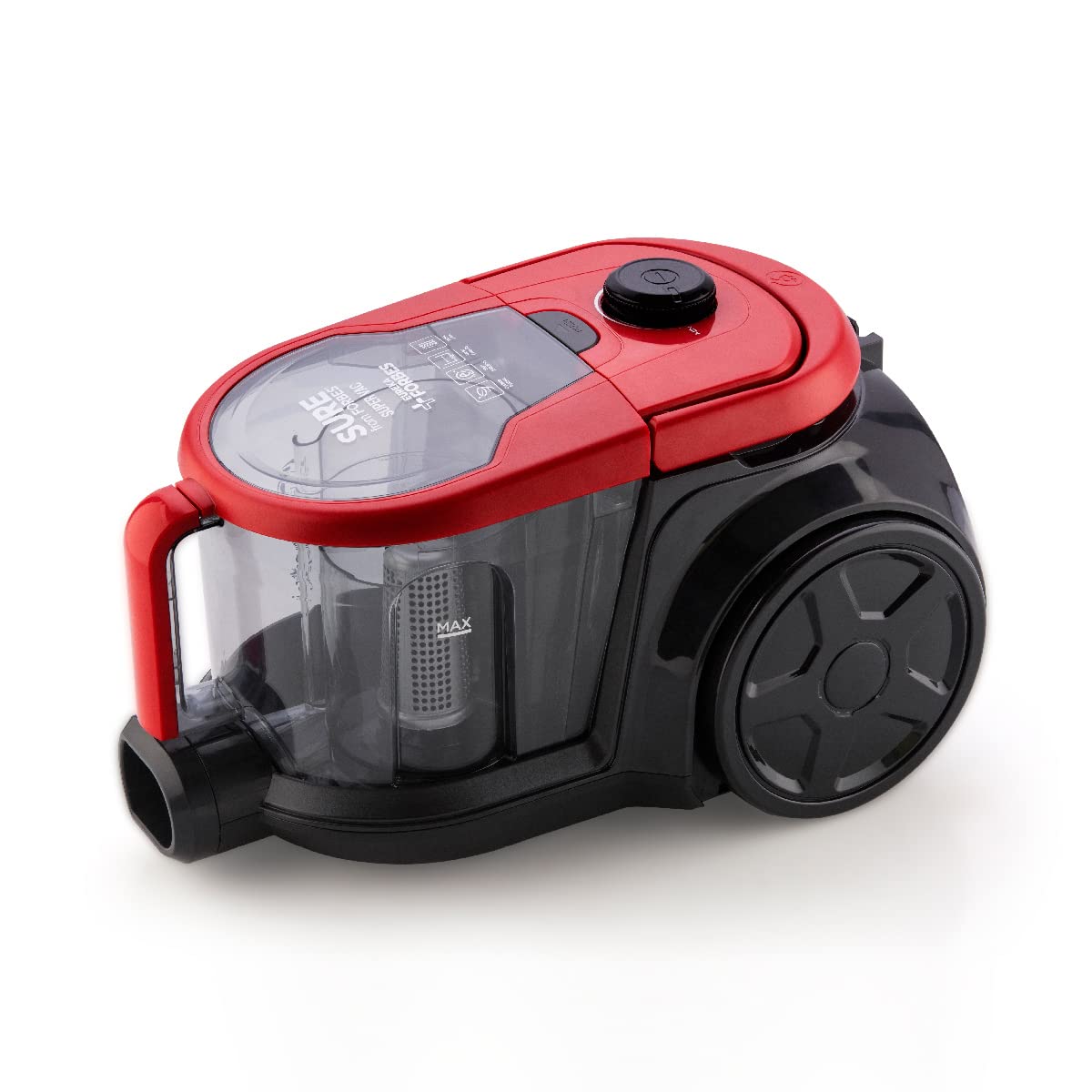 Eureka Forbes SuperVac 1600 Watts Powerful Suction,bagless Vacuum Cleaner with cyclonic Technology,7 Accessories,1 Year Warranty,Compact,Lightweight & Easy to use (Red) 1 Liter HEPA Filter 1 Piece