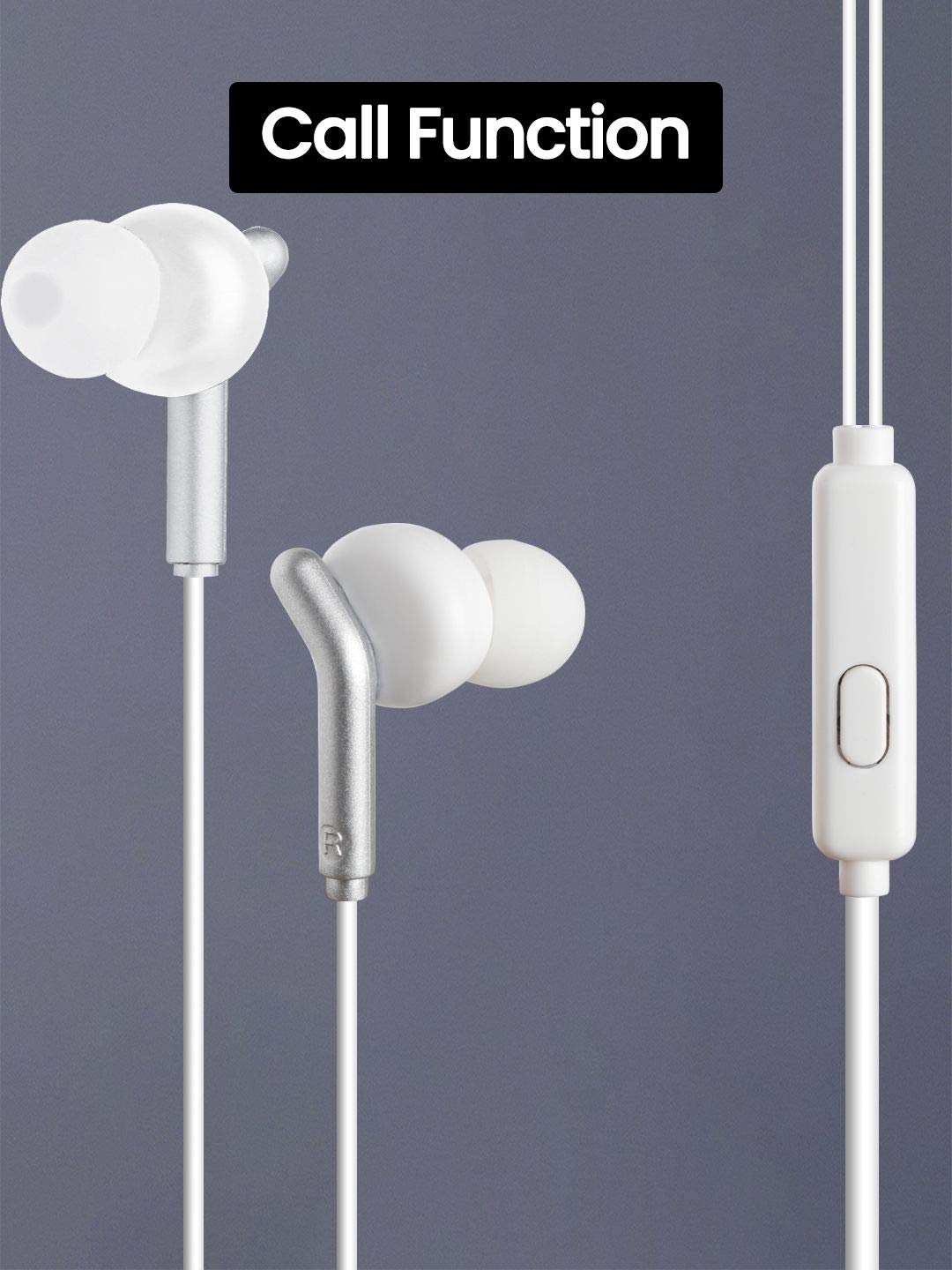 ZEBRONICS Zeb-Bro Wired Earphone (White)