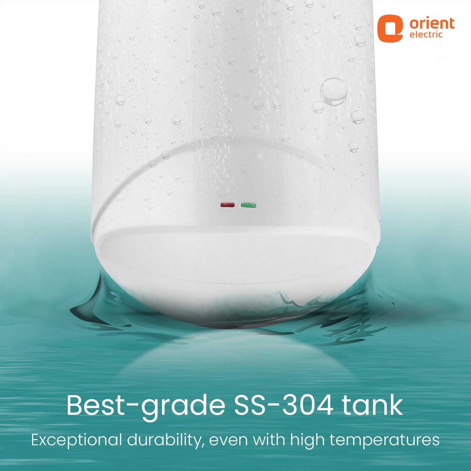 Orient Electric Aura Instant Pro | 3 Litre Instant Water Heater| Stainless Steel Tank | Shockproof | 6.5 bar pressure compatibility | Suitable for low & mid rise buildings | 5 years tank warranty