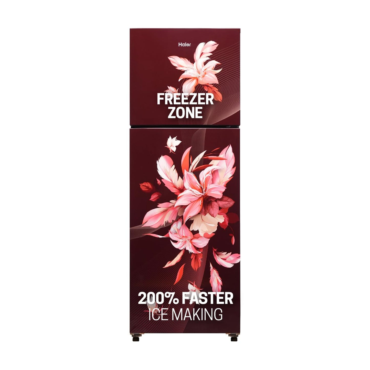 Haier 328 L, 3 Star, Convertible 10-in-1, Triple Inverter & Dual Fan Motor Technology, Frost Free Double Door Refrigerator (HEF-333GB-P, GE Black)