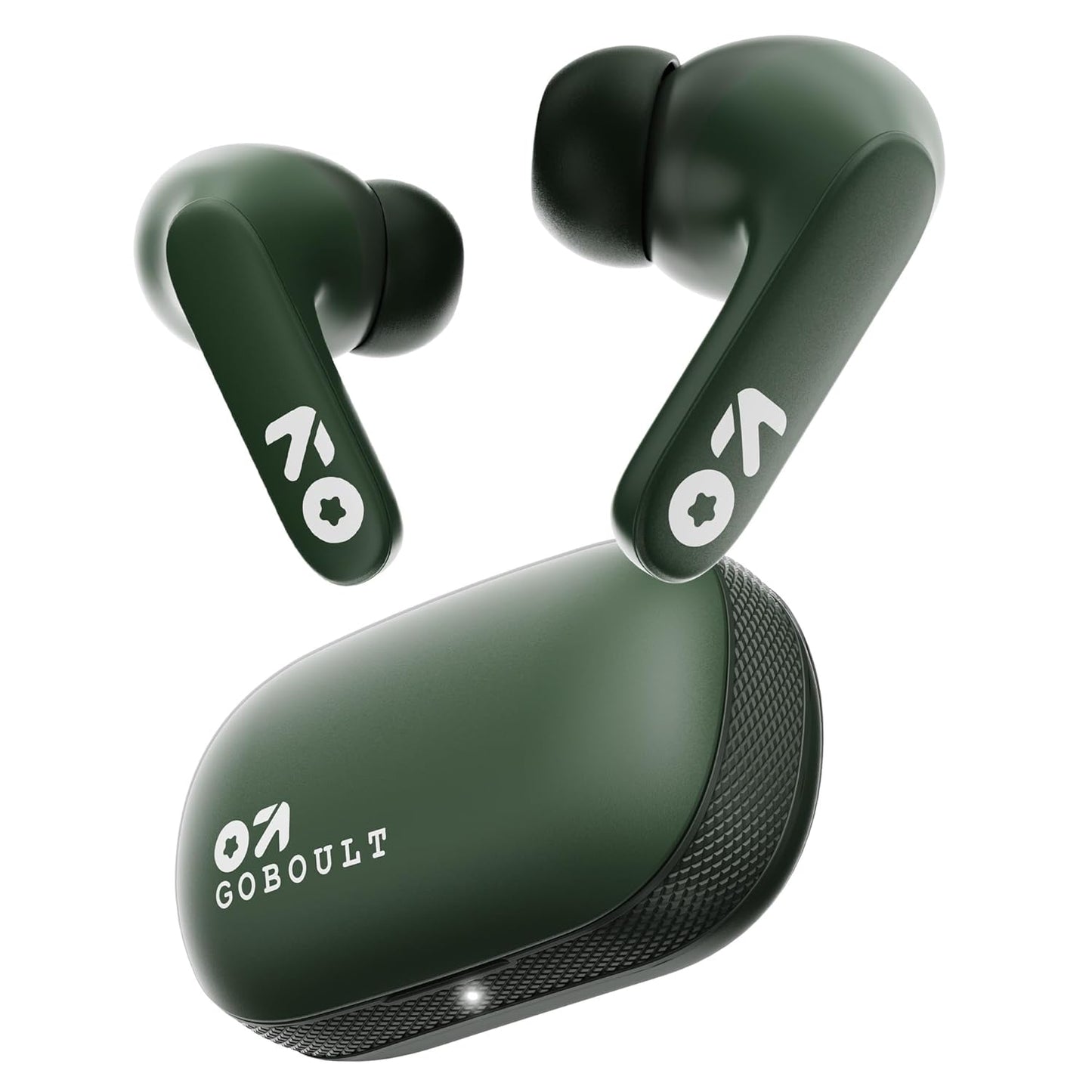 Boult GOBOULT Z20 Truly Wireless Bluetooth Ear Buds with 51H Playtime,Zen Calling ENC Mic,Made in India,Low Latency Gaming,Touch Controls,Rich Bass Drivers,TWS Earbuds Bluetooth Wireless(Pine Green)