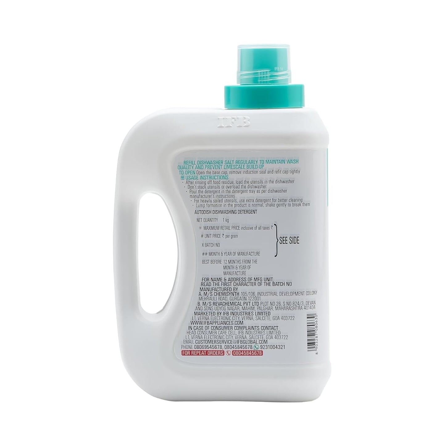 IFB Essentials Autodish Automatic Dishwasher powder Detergent - 1 Kg,Pack of 1