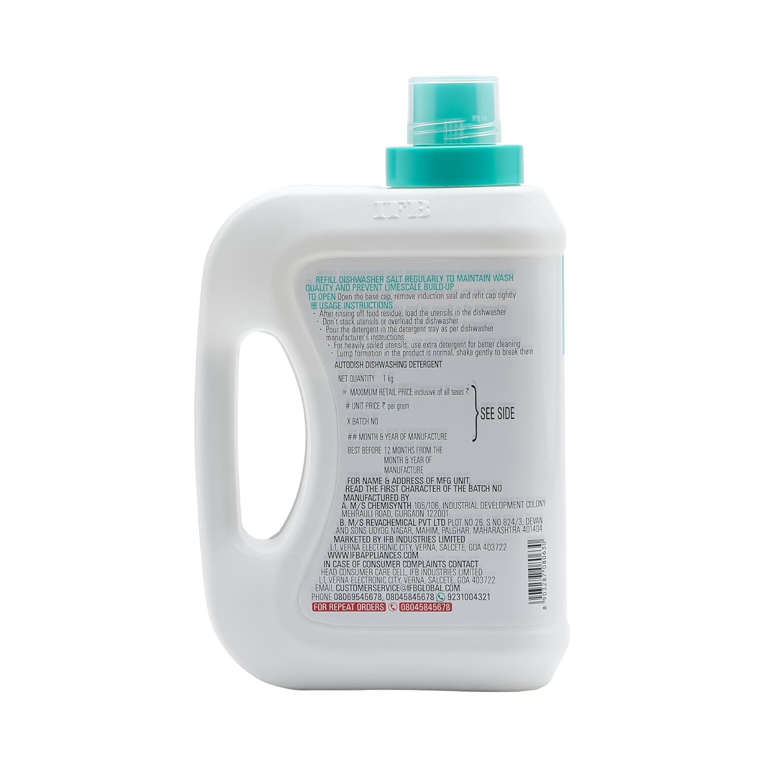 IFB Essentials Autodish Automatic Dishwasher powder Detergent - 1 Kg,Pack of 1