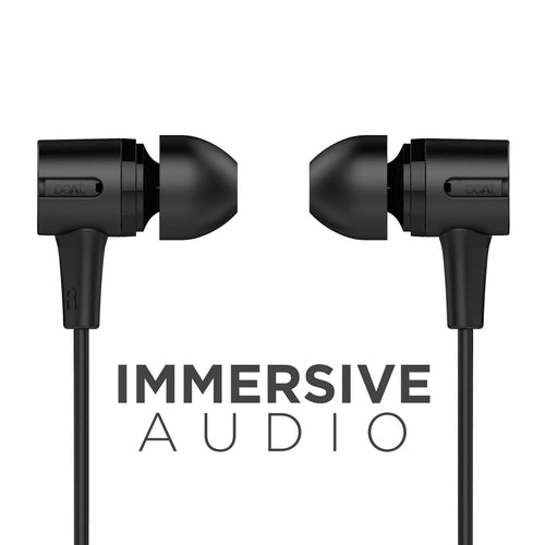 boAt Bassheads 102 in Ear Wired Earphones with Mic(Charcoal Black)