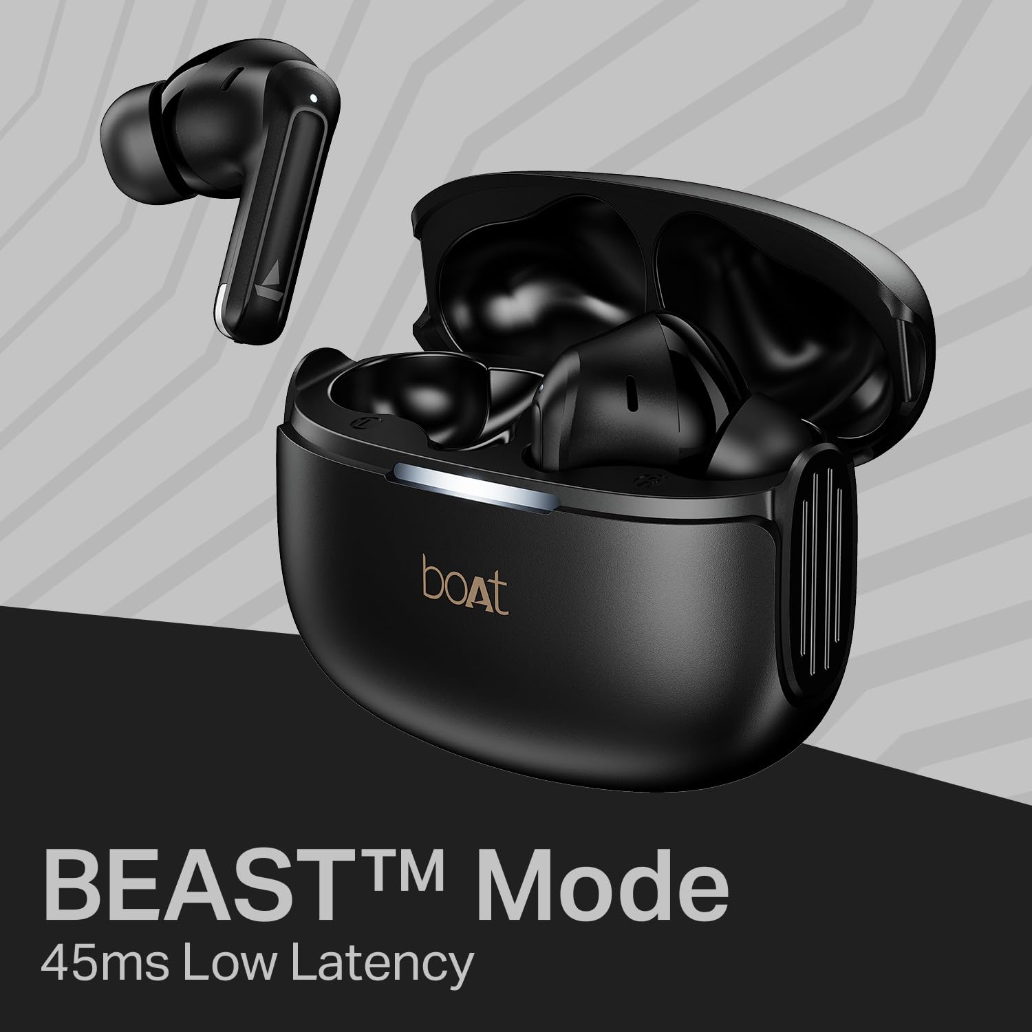 boAt 2025 Launch Airdopes 219, 4Mics ENx Tech, 40 Hrs Battery, Best in Segment for Calling,Free Music Streaming,13mm Drivers, Bluetooth Earbuds, TWS Ear Buds Wireless Earphones with mic (Carbon Black)