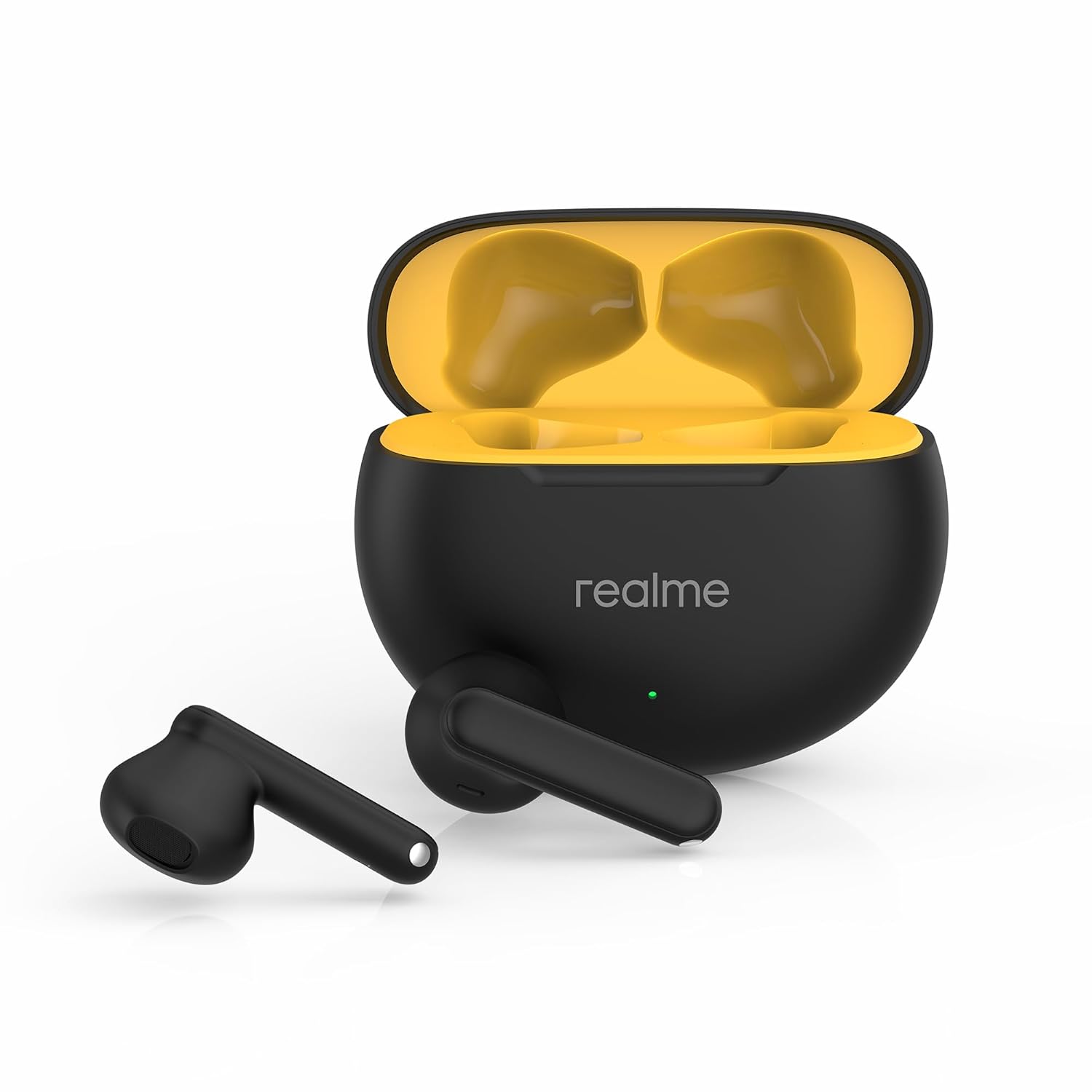 realme Buds T01 Truly Wireless in Ear Earbuds with AI ENC for Calls, 13mm Dynamic Driver, Upto 28Hrs Battery,88mm Latency,Bluetooth V5.4 & Google Fast Pair (Black)