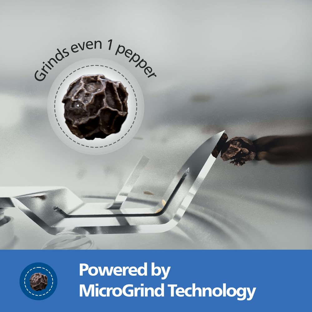 Philips HL7770/00 Mixer Grinder, 800 Watt Powerful motor, 3 Jars, MicroGrind technology : Grind even 1 pepper; Choose Coarse, Fine, or Superfine for perfect textures every time