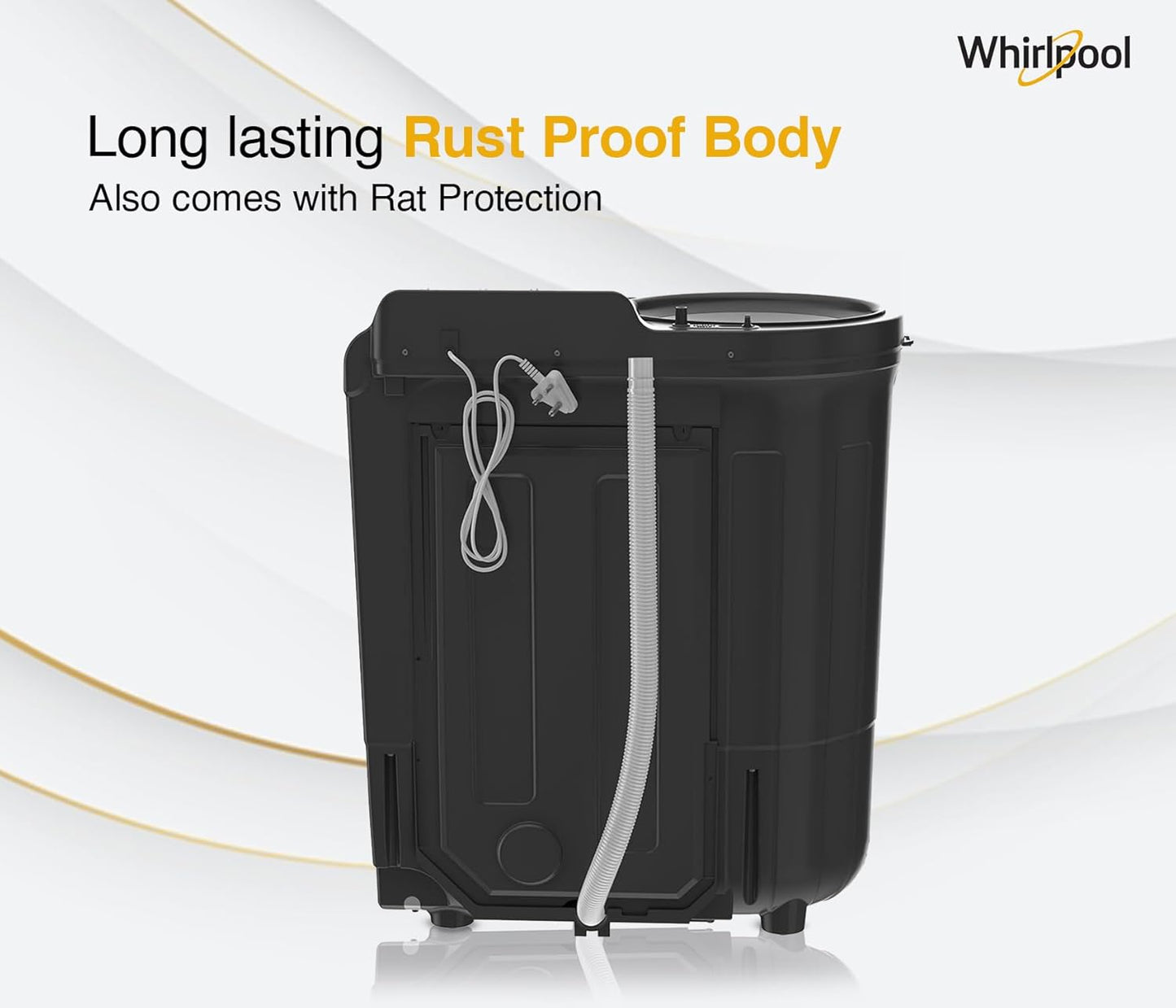 Whirlpool 7.0 Kg 5 Star MAGIC CLEAN Semi-Automatic Top Loading Washing Machine (MAGIC CLEAN RYL SRS 7.0 GREY DAZZLE (5YR), 4 Year Comprehensive Warranty, 1400 RPM Motor, 5 Year Motor Warranty)