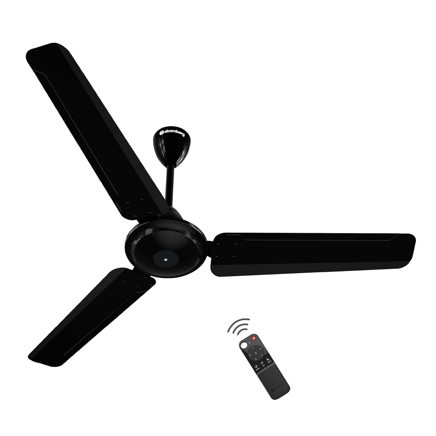 atomberg Ameza 1200mm Timeless BLDC Ceiling Fan with Remote|5 star|High Air Delivery|LED Speed Indicator|Low Noise|Timeless Design with Power Saving|2 Year Warranty|Gloss Black