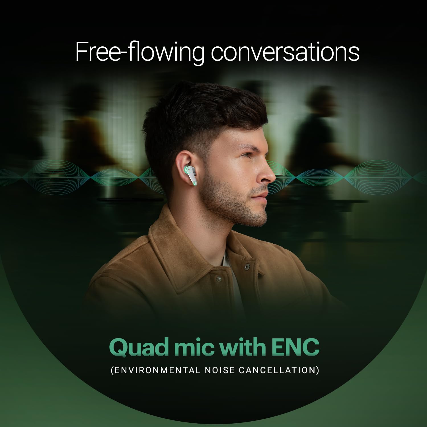 Noise Buds VS404 in Ear Truly Wireless Earbuds with 50H of Playtime,3 EQ Modes, Quad Mic with ENC, Instacharge(10 Min=200 Min),10mm Driver, BT v5.3 (Snow White)