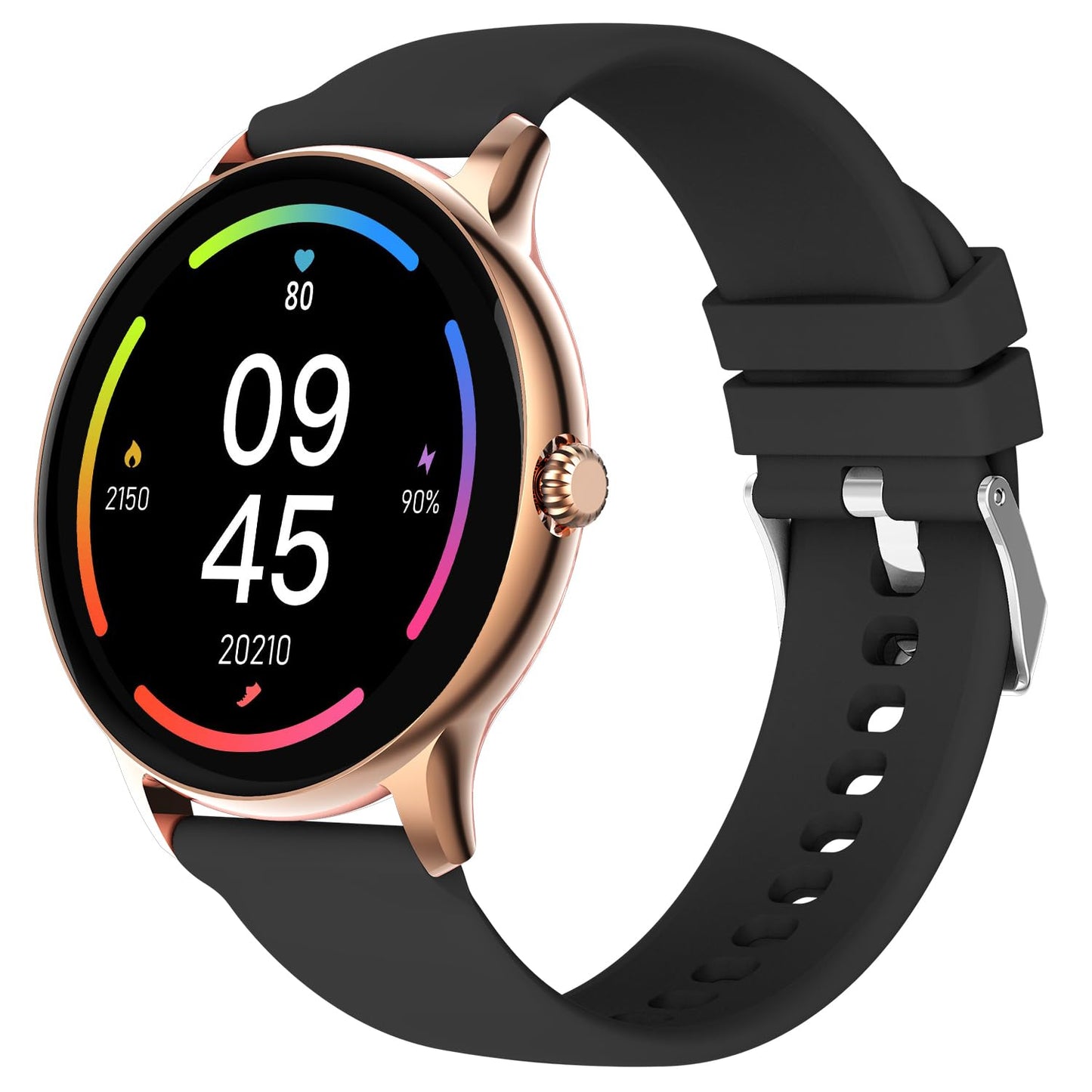Fire-Boltt Phoenix Smart Watch with Bluetooth Calling 1.38,120+ Sports Modes, 240 * 240 PX High Res with SpO2, Heart Rate Monitoring & IP67 Rating (Black)