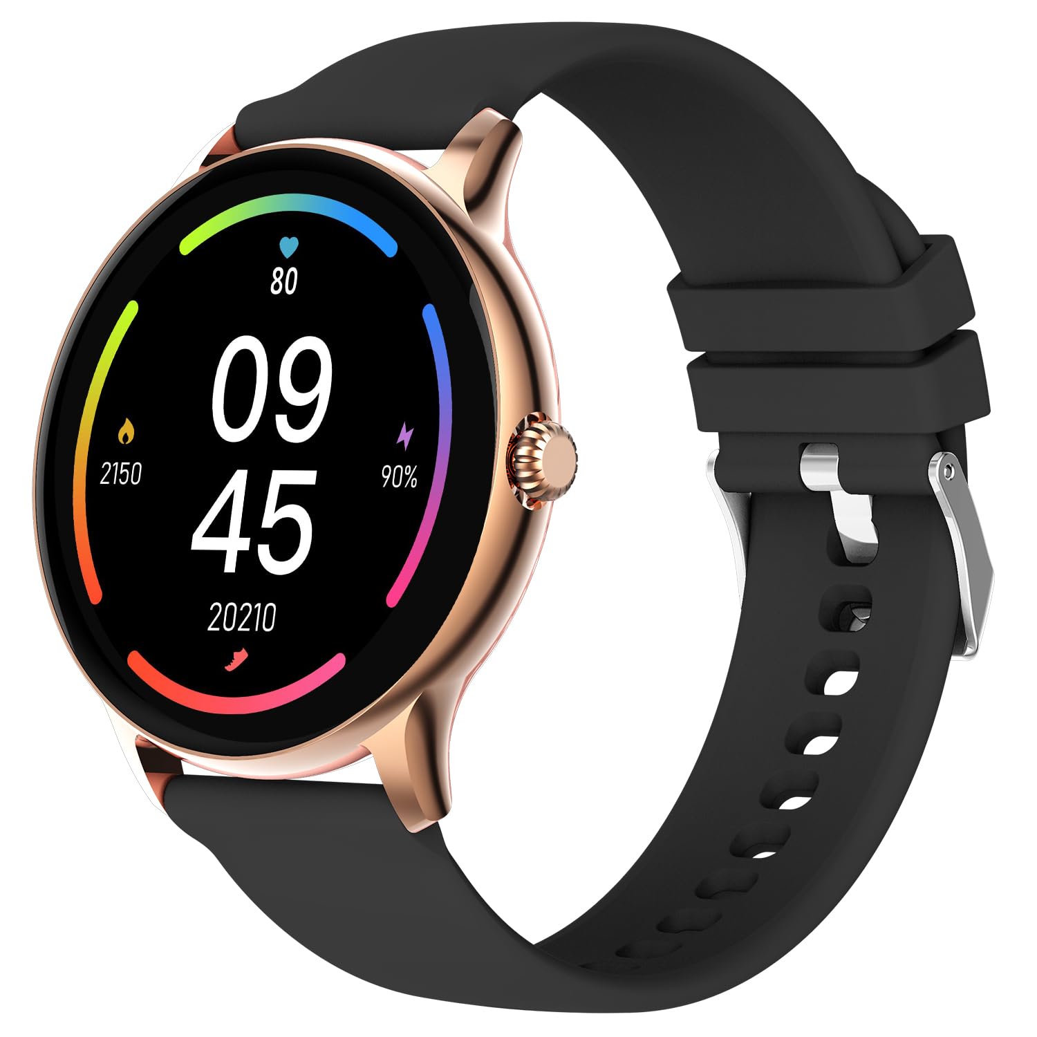 Fire-Boltt Phoenix Smart Watch with Bluetooth Calling 1.38,120+ Sports Modes, 240 * 240 PX High Res with SpO2, Heart Rate Monitoring & IP67 Rating (Black)