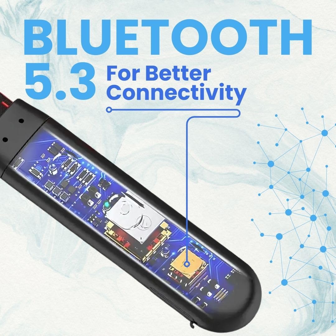 ModishOmbre Beast Wireless Neckband | 24HRS Playtime | Fast Charging Bluetooth Earphones | Auto Connect | Deep Bass HD Sound | Noise Reduction Mic | IPX4 Water Resistant