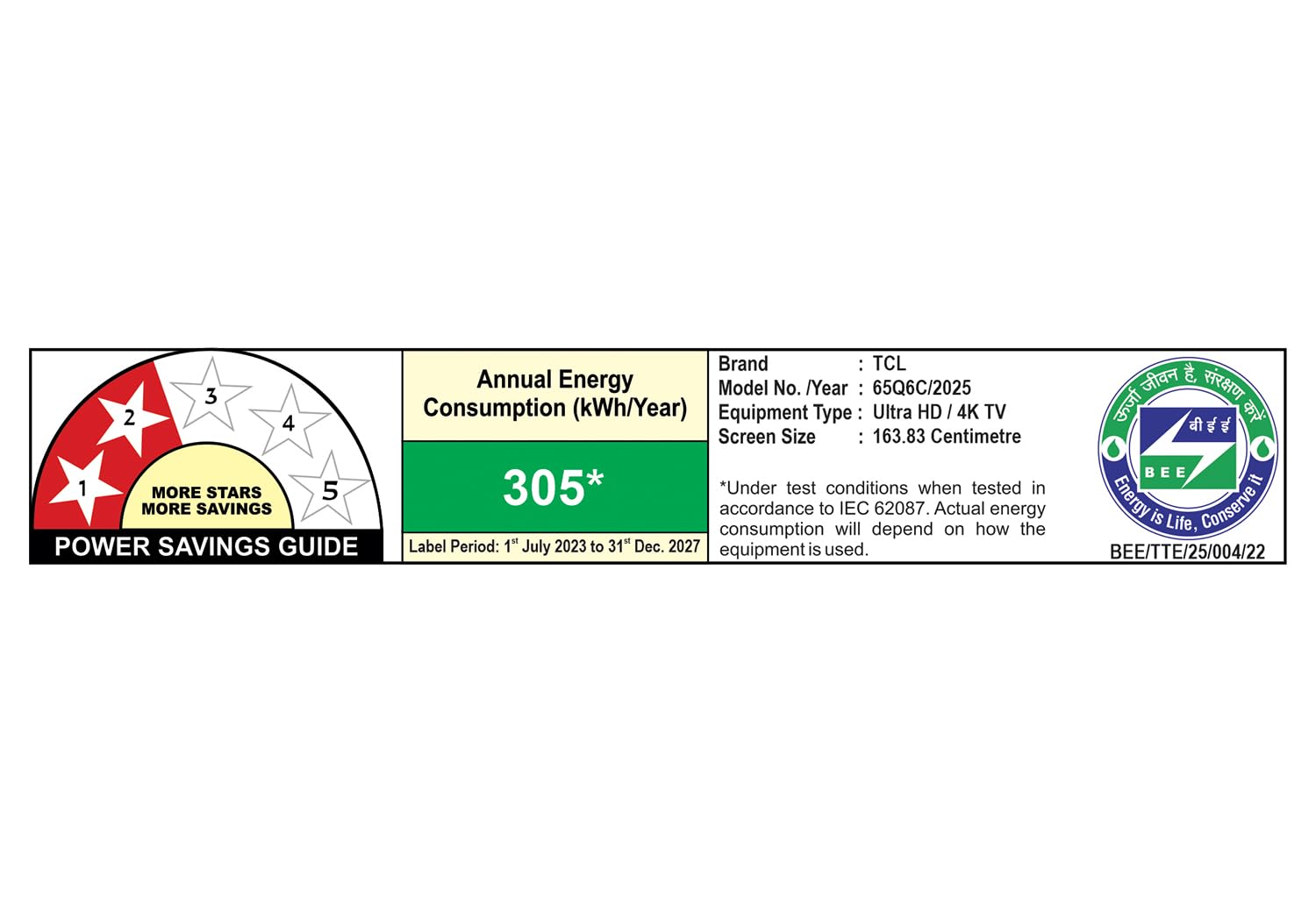 TCL 164 cm (65 inches) 4K UHD Smart QD-Mini LED Google TV 65Q6C