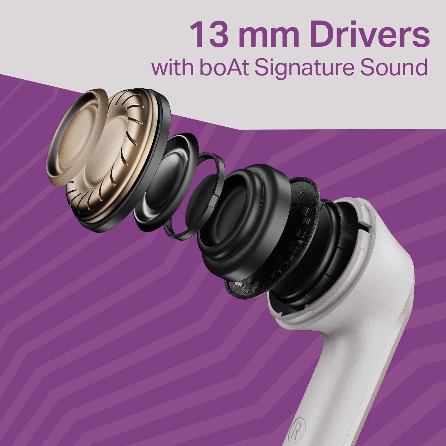 boAt 2025 Launch Airdopes 219, 4Mics ENx Tech, 40 Hrs Battery, Best in Segment for Calling, Free Music Streaming, 13mm Drivers, Bluetooth Earbuds, TWS Ear Buds Wireless Earphones with mic (Ivory Mist)