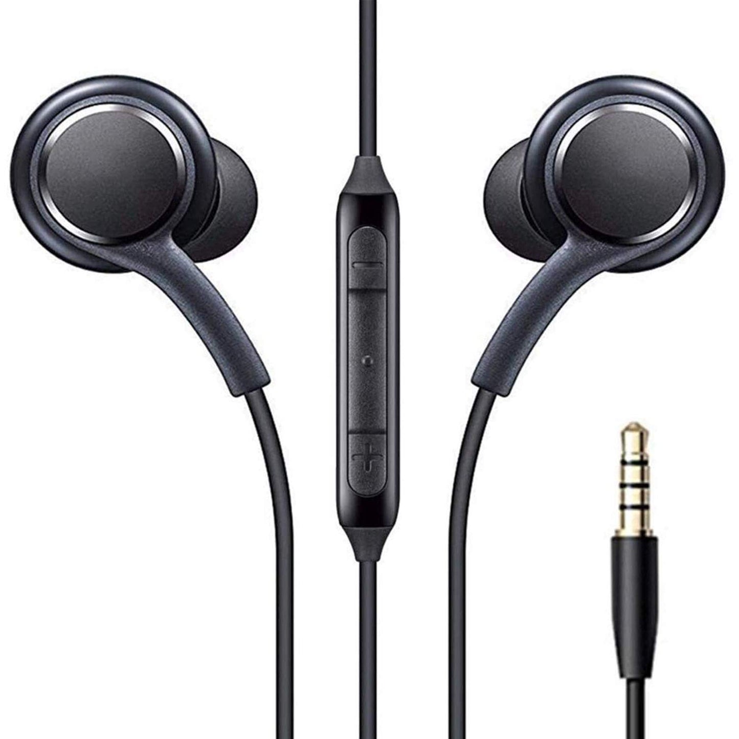 Earphones for Samsung Galaxy A70 / A 70 Earphone Original Like Wired Noise Cancellation In-Ear Headphones Stereo Deep Bass Head Hands-free Headset Earbud With Built in-line Mic, Call Answer/End Button, Music 3.5mm Aux Audio Jack (AK15, Black)