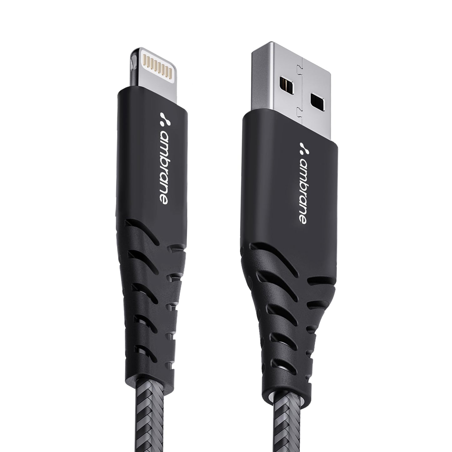 Ambrane Unbreakable 60W Fast Charging 1.5M Braided Type C to Type C Cable for Smartphones, Tablets, Laptops & Other Type C Devices, PD Technology, 480Mbps Data Sync (RCTT15, Black)